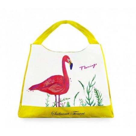 424117 sac de plage Sabrina Tenori Flamingo  avec double anse, plusieur coloris  424117 sac de plage Sabrina Tenori Flamingo  avec double anse, plusieur coloris