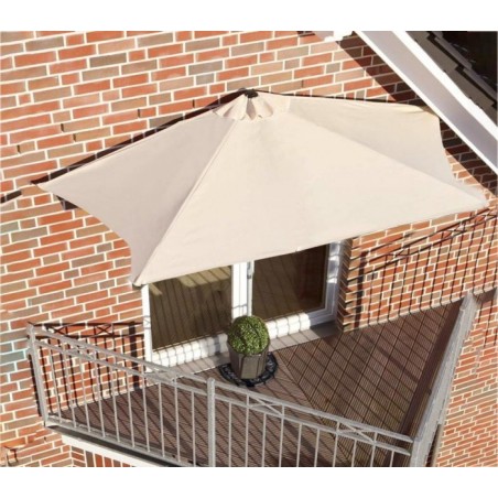331774 Parasol de jardin semi-circulaire ONSHORE 160X100 cm