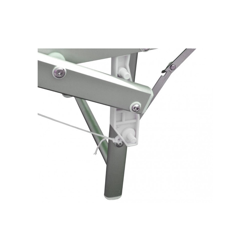 Chaise longue en aluminium avec parasol LUXURIOSA 180XX60X40 cm  couleur vert