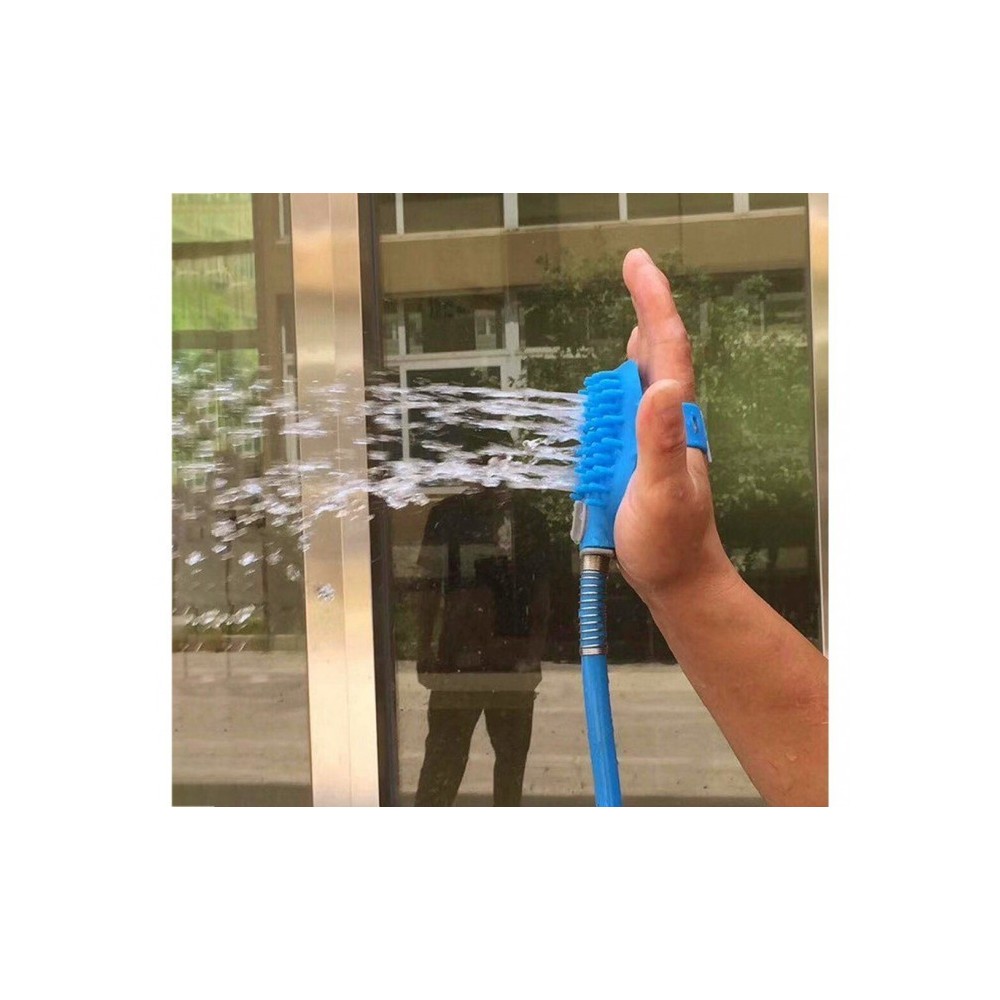 255470 Pet Scrub système de lavage pour chien avec éponge et pompe à eau