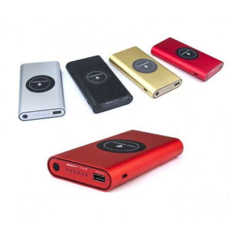 Chargeur de batterie portable Powerbank 10000 mAh et plaque QI charge inalambri  Chargeur de batterie portable Powerbank 10000 mAh et plaque QI charge inalambri
