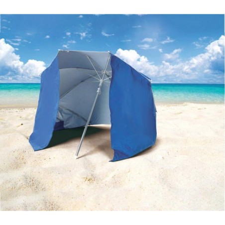 265918 Parasol et tente 2 en 1 pour la plage  en velcro