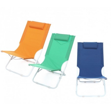 441030 Transat pliable toile textilène JOY SUMMER avec coussin tubulaire 22