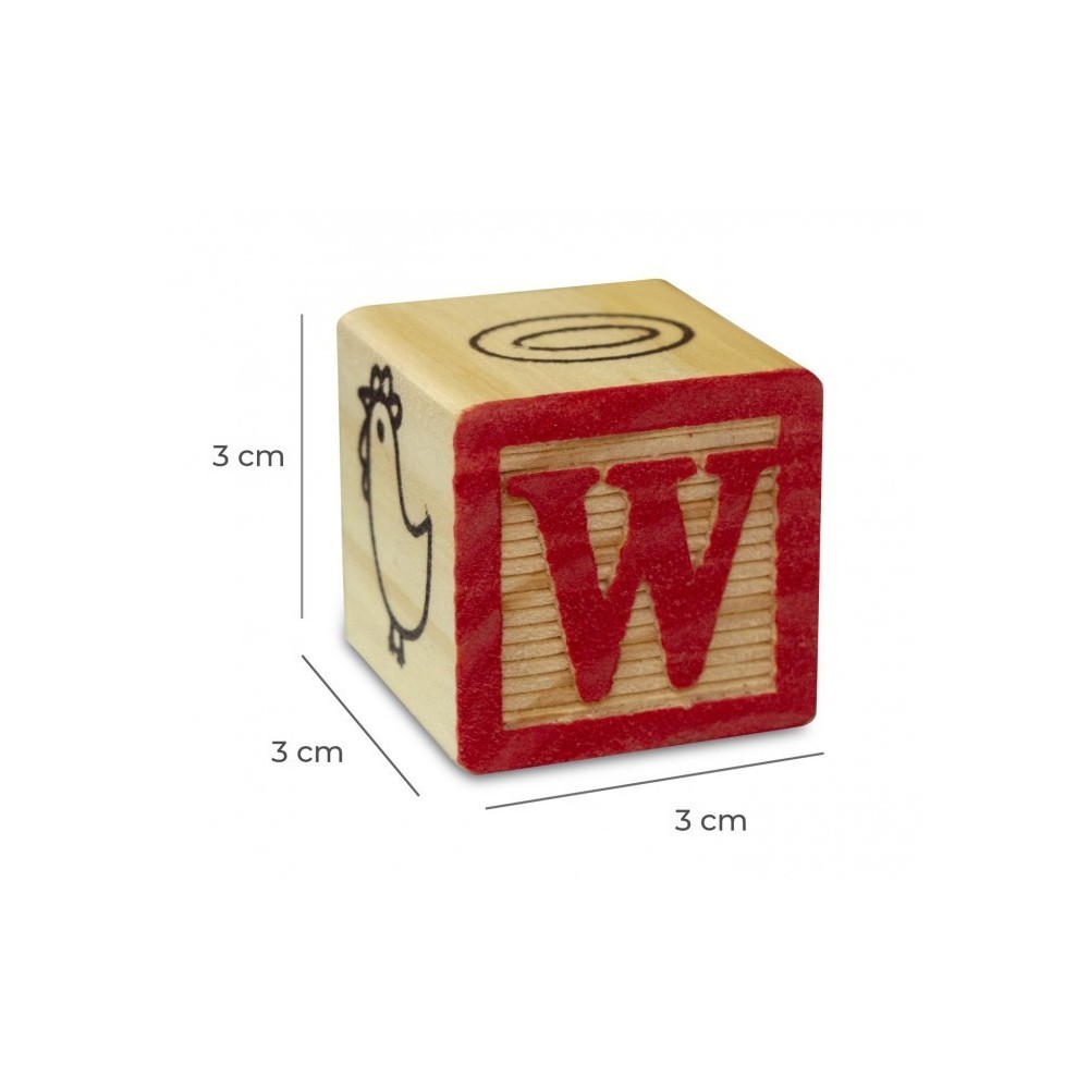 JEU PÉDAGOGIQUE BOÎTE DE 27 CUBES EN BOIS ANIMAUX LETTRES NUMÉROS 3X3 cm