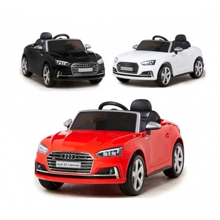 B81700 VOITURE ÉLECTRIQUE POUR ENFANTS AUDI S5 TELEGUIDEE 12V CABRIOLET