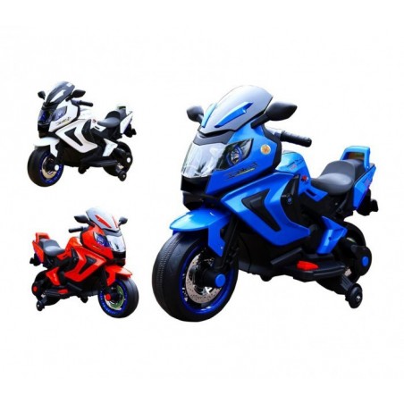 B38320 MOTO ÉLECTRIQUE POUR ENFANTS BKT AVEC LUMIÈRES ET SONS 12V MP3 USB AUX SD