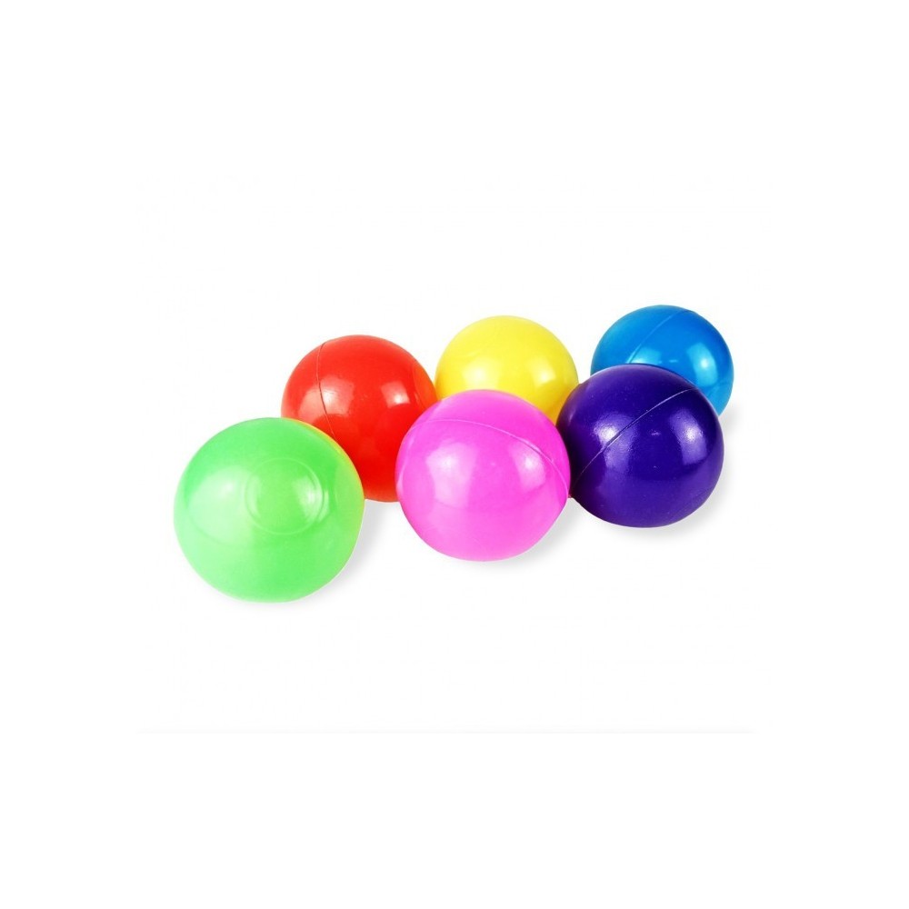  007244 Kit de 50 balles en plastique de 7 cm de différentes couleurs pour jouer