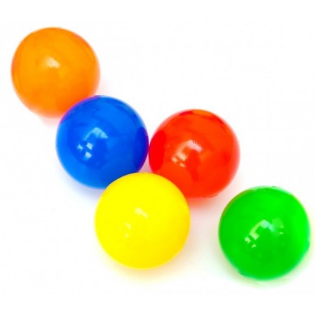  007244 Kit de 50 balles en plastique de 7 cm de différentes couleurs pour jouer