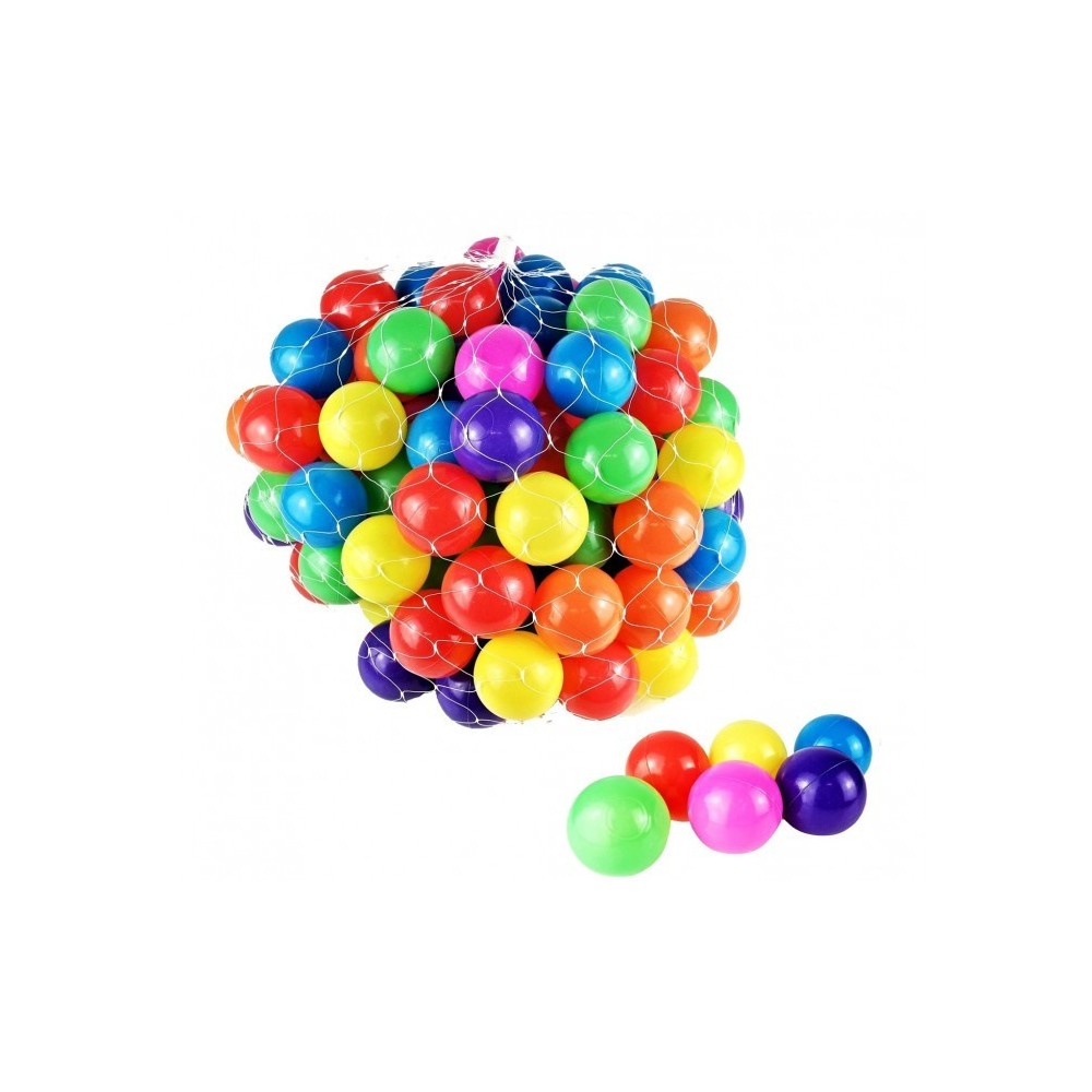  007244 Kit de 50 balles en plastique de 7 cm de différentes couleurs pour jouer