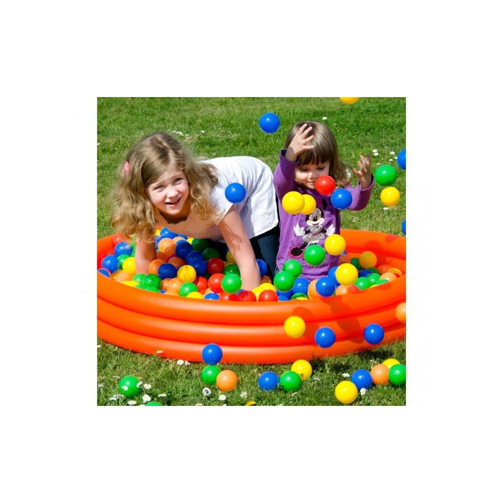  007244 Kit de 50 balles en plastique de 7 cm de différentes couleurs pour jouer