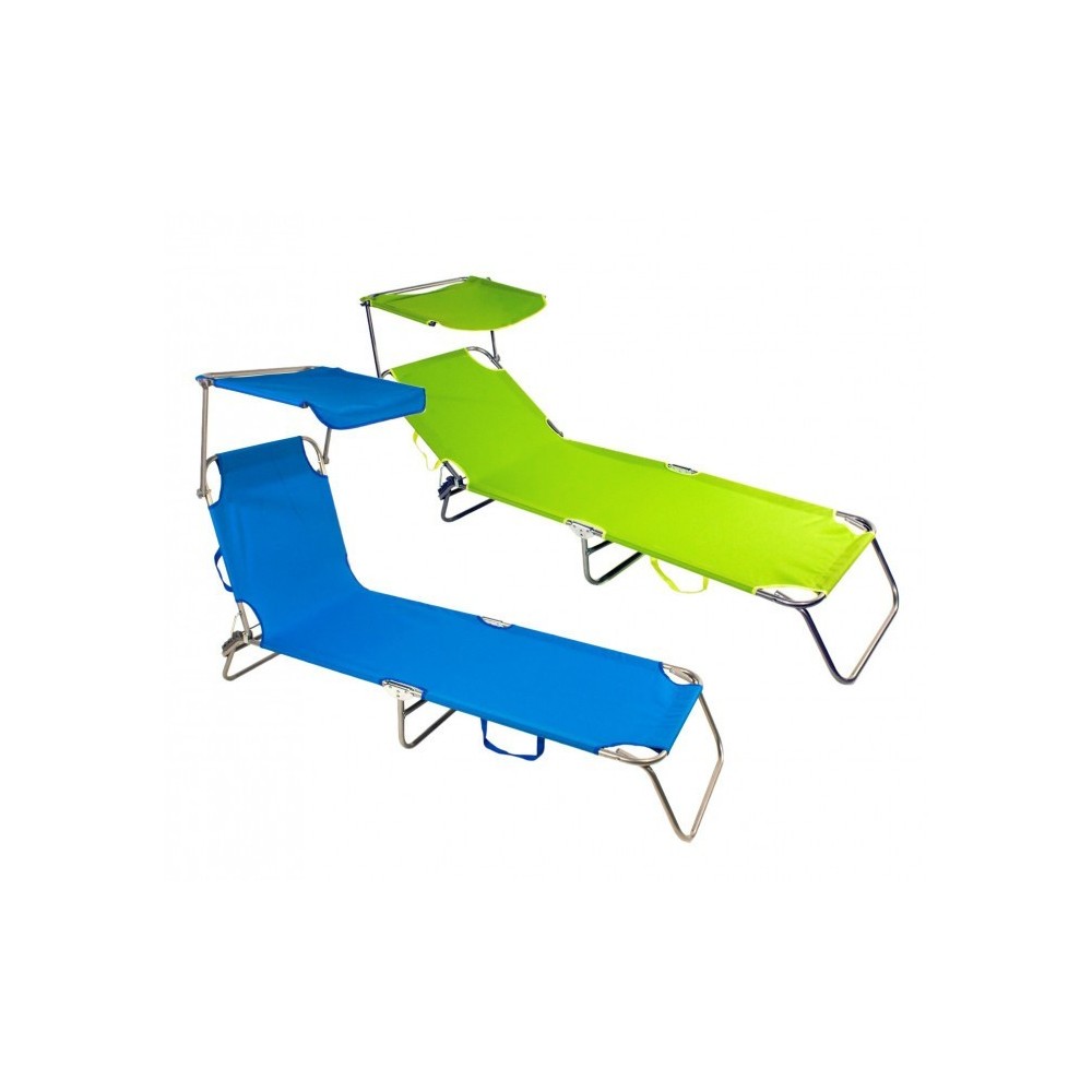 441023 Transat pliant avec parasol JoySummer réglable en 3 positions
