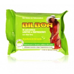 Pack de 50 lingett lingettes au thé verts Bilboa apaisantes et rafraîchissantes 2