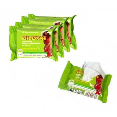 Pack de 50 lingett lingettes au thé verts Bilboa apaisantes et rafraîchissantes  Pack de 50 lingett lingettes au thé verts Bilboa apaisantes et rafraîchissantes