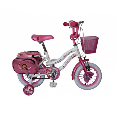 Vélo RS1211 pour filles Cadre PRINCESS taille 12 en acier âge 2 - 5 ans