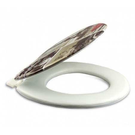 132333 Abattant WC UNIVERSEL Modèle Londres  siège doux 132333 Abattant WC UNIVERSEL Modèle Londres  siège doux