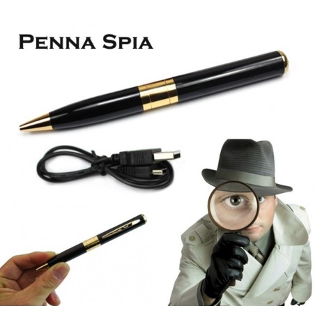 Stylo Crayon Espion  -  kit d'espionnage - micro sd mémoire vidéo audio