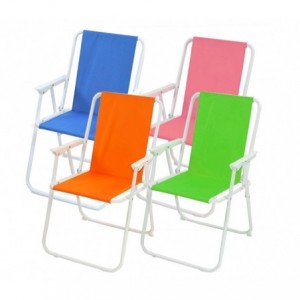 065767 Chaise pliante relax ONSHOREpour le camping, plage ect, tisssu textilène