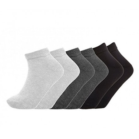 Paquet de 12 paires de chaussettes pour hommes et femmes - différentes couleurs