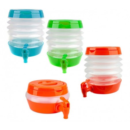 224328 Bidon d'eau à soufflet avec robinet  économie d'espace WELKHOME 3.5 Lt  224328 Bidon d'eau à soufflet avec robinet  économie d'espace WELKHOME 3.5 Lt