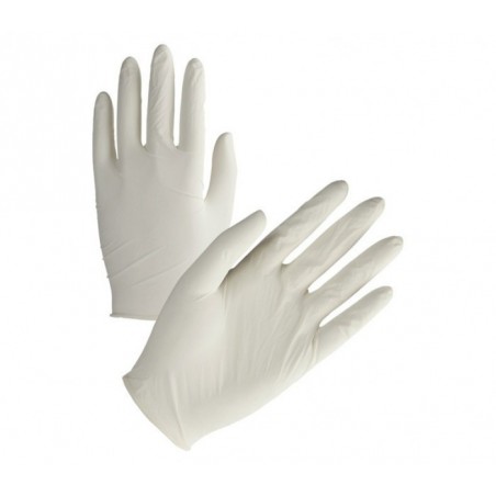  220603 Pack 100 gants en latex jetables tailles RILUX du S au XL
