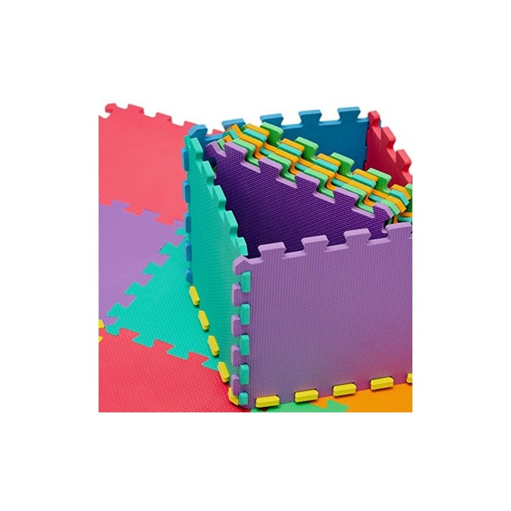 Tapis jeu de puzzle CIGIOKI modulaire eva couleur caoutchouc 20 pièces  30X30 cm