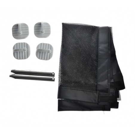 182788 Barrière semi-rigide pour animaux domestiques 180 x 72 cm accroches mural