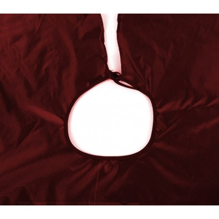 159018 Cape longue bordeaux en pvc 91x137 pour salon de coiffure