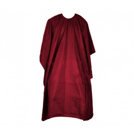 159018 Cape longue bordeaux en pvc 91x137 pour salon de coiffure