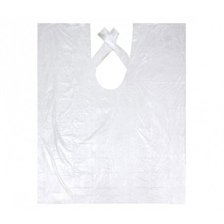 159018 Cape longue bordeaux en pvc 91x137 pour salon de coiffure