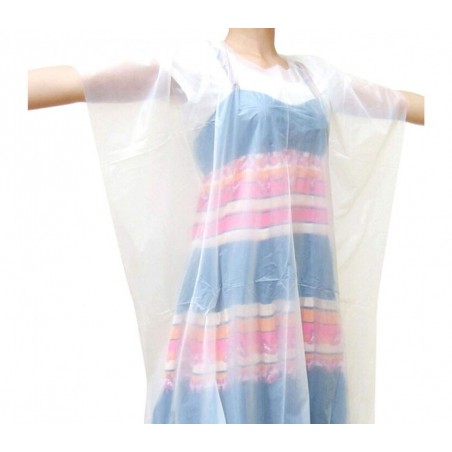 159018 Cape longue bordeaux en pvc 91x137 pour salon de coiffure