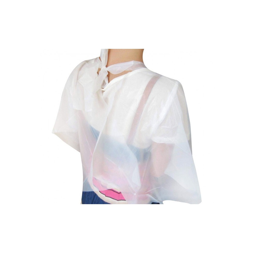 159018 Cape longue bordeaux en pvc 91x137 pour salon de coiffure