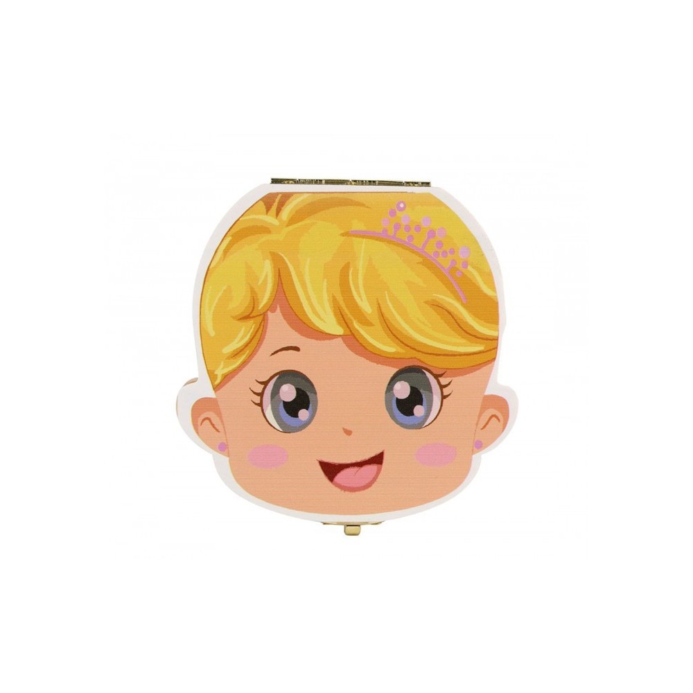 10751 Boîtier en bois pour dents de lait garçon fille avec certificat de la fée