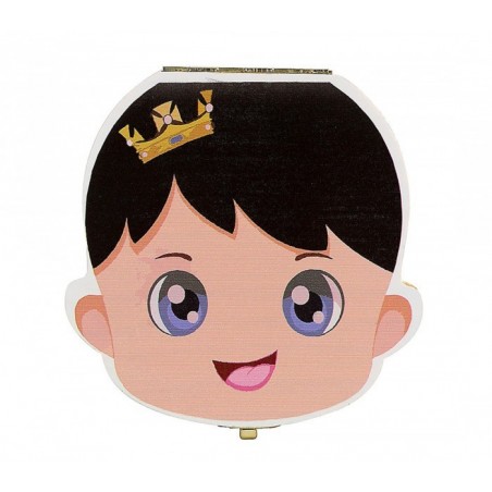 10751 Boîtier en bois pour dents de lait garçon fille avec certificat de la fée 10751 Boîtier en bois pour dents de lait garçon fille avec certificat de la fée