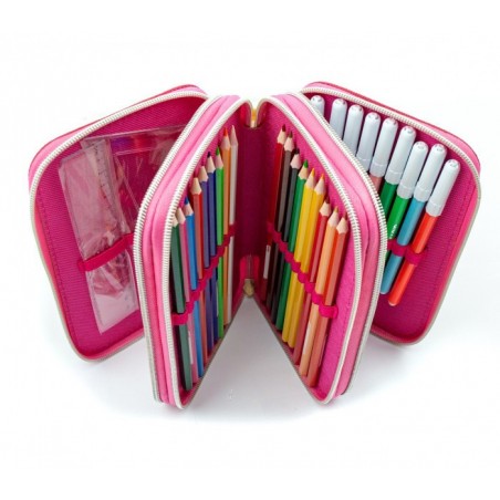 455579  Trousse  Matériels 3 compartiments 43pcs SCUOLA Princess LIVE YOUR DREAM 455579  Trousse  Matériels 3 compartiments 43pcs SCUOLA Princess LIVE YOUR DREAM
