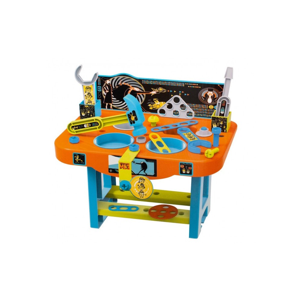 098837 Bureau d'activité pour enfants Cattivissimo ME avec 22 accessoires MINION