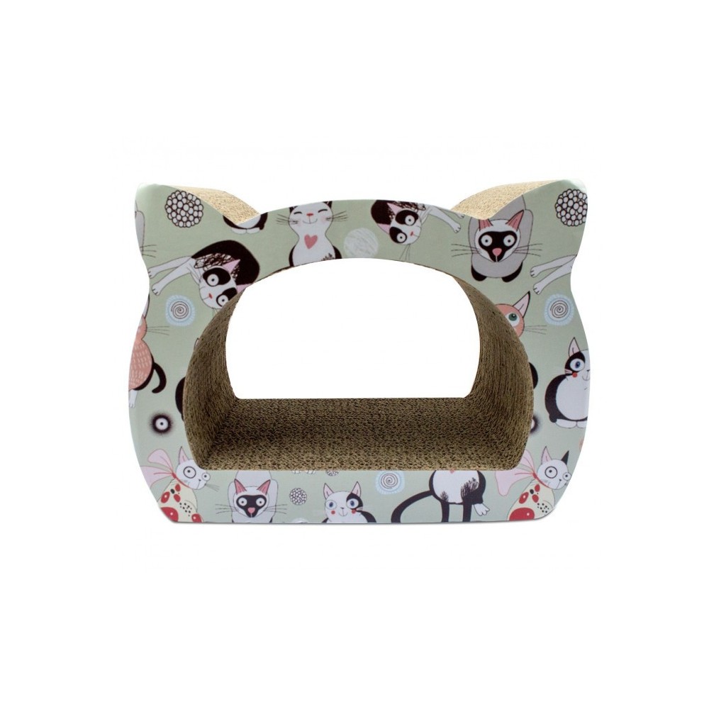  026494 Grattoir pour chats NOBLEZA pressé carton et imprimés  39X29X22 CM