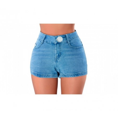Short pour femmes en jeans FORBIDDEN ZONE effet moulant 