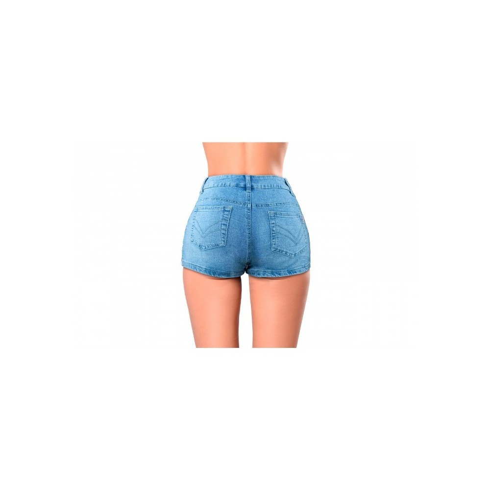 Short pour femmes en jeans FORBIDDEN ZONE effet moulant 