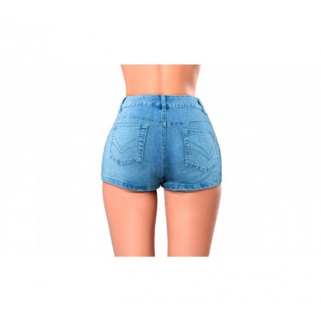 Short pour femmes en jeans FORBIDDEN ZONE effet moulant 