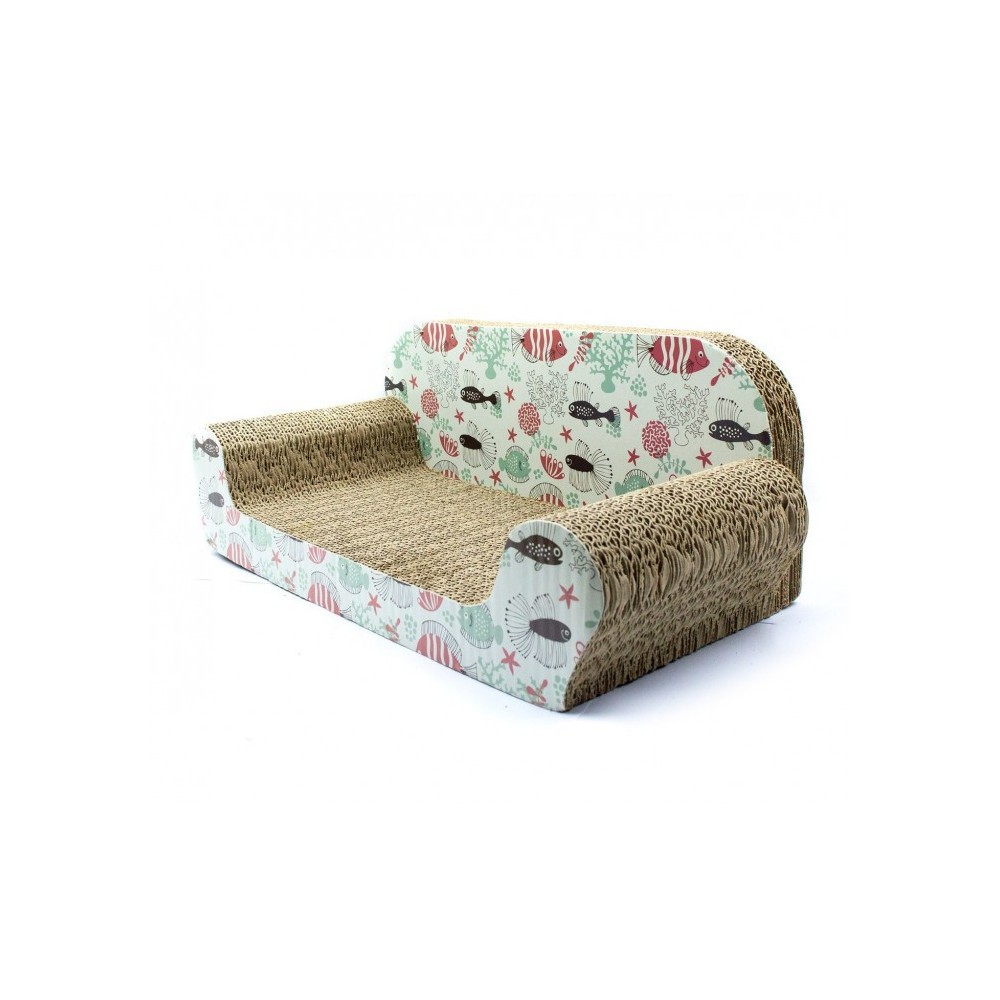  026487 Grattoir pour chats NOBLEZA carton pressé 54x26x20 cm SOFA SCRATCH