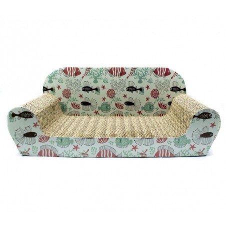  026487 Grattoir pour chats NOBLEZA carton pressé 54x26x20 cm SOFA SCRATCH