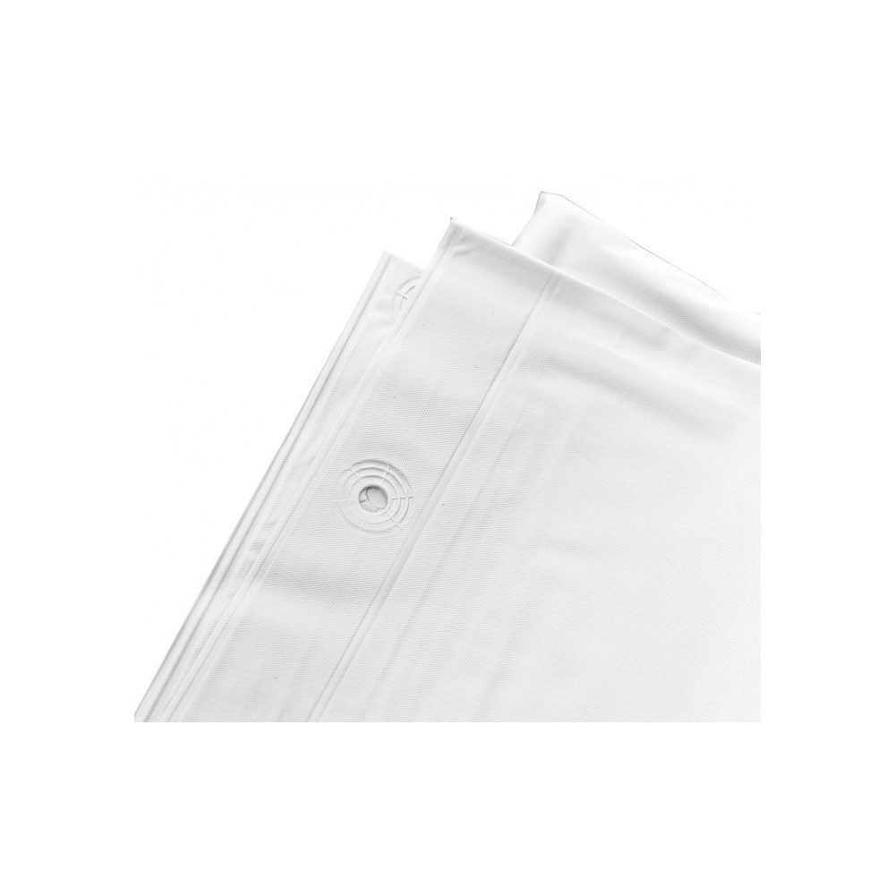 191026 Rideau de douche en polyester RILUX 180 x 200 cm avec 12  anneaux inclus