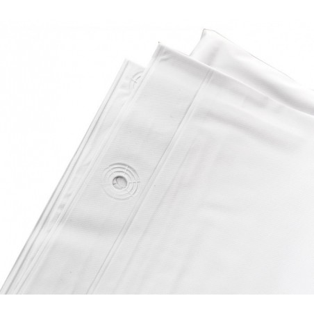 191026 Rideau de douche en polyester RILUX 180 x 200 cm avec 12  anneaux inclus 191026 Rideau de douche en polyester RILUX 180 x 200 cm avec 12  anneaux inclus
