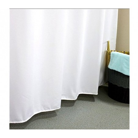 191026 Rideau de douche en polyester RILUX 180 x 200 cm avec 12  anneaux inclus 191026 Rideau de douche en polyester RILUX 180 x 200 cm avec 12  anneaux inclus