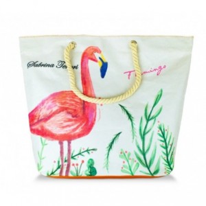 427124  sac de plage Sabrina Tenori Flamingo  avec double anse, plusieur coloris