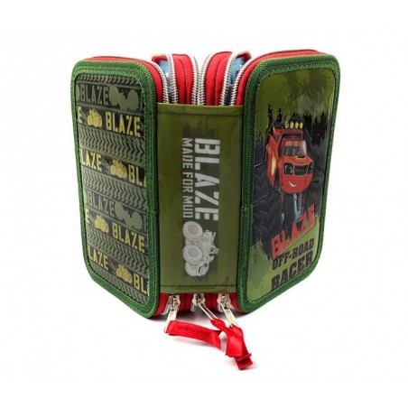 455487 Trousse 3 compartiments  inclue  43pcs  BLAZE 3 Coloré