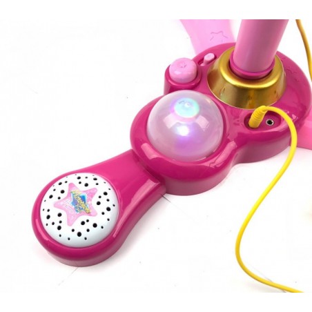  288320 Micro karaoké Rockstar lumière et trépied hauteur réglable jusqu'a 117cm