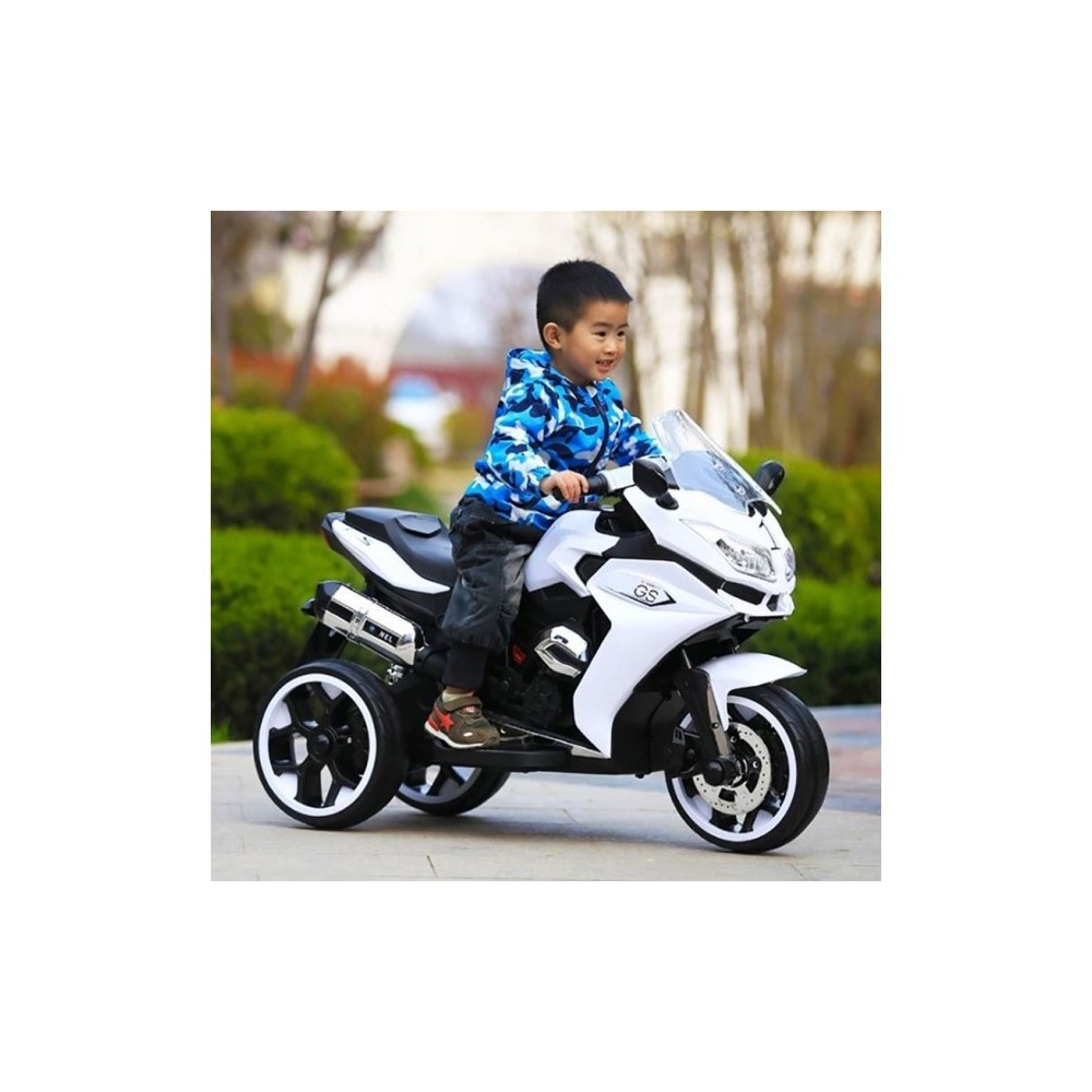 Moto électrique pour enfants 12V avec entrée MP3 et lumières LED