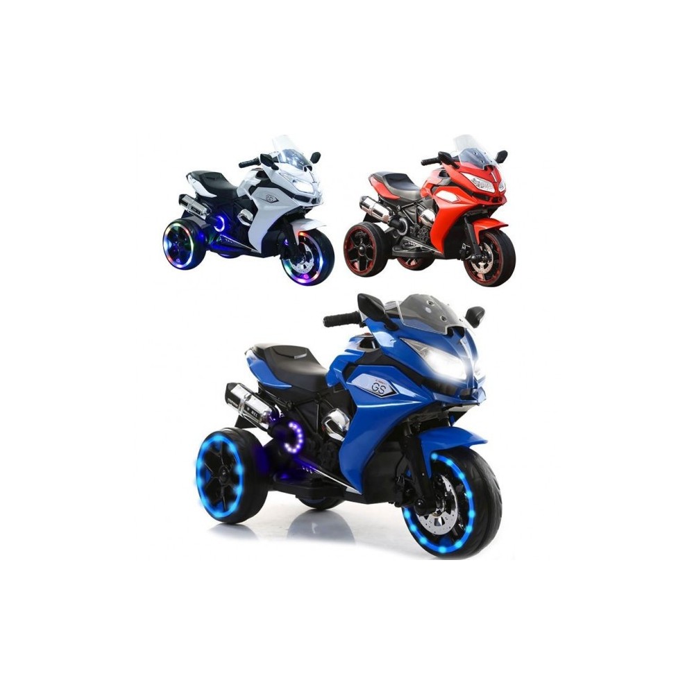 Moto électrique pour enfants 12V avec entrée MP3 et lumières LED