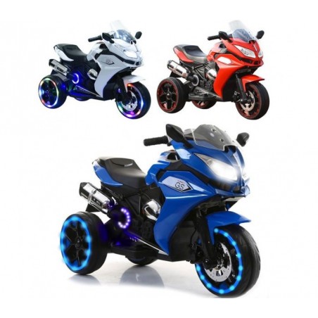 Moto électrique pour enfants 12V avec entrée MP3 et lumières LED
